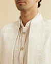 Manyavar Men Warm White Elegance Indo Western image number 1