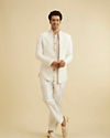 Manyavar Men Warm White Elegance Indo Western image number 2