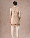 Manyavar Men Fawn Velvet Festivity Indo Western