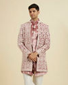Velvet Elegance in Pink Indo Western