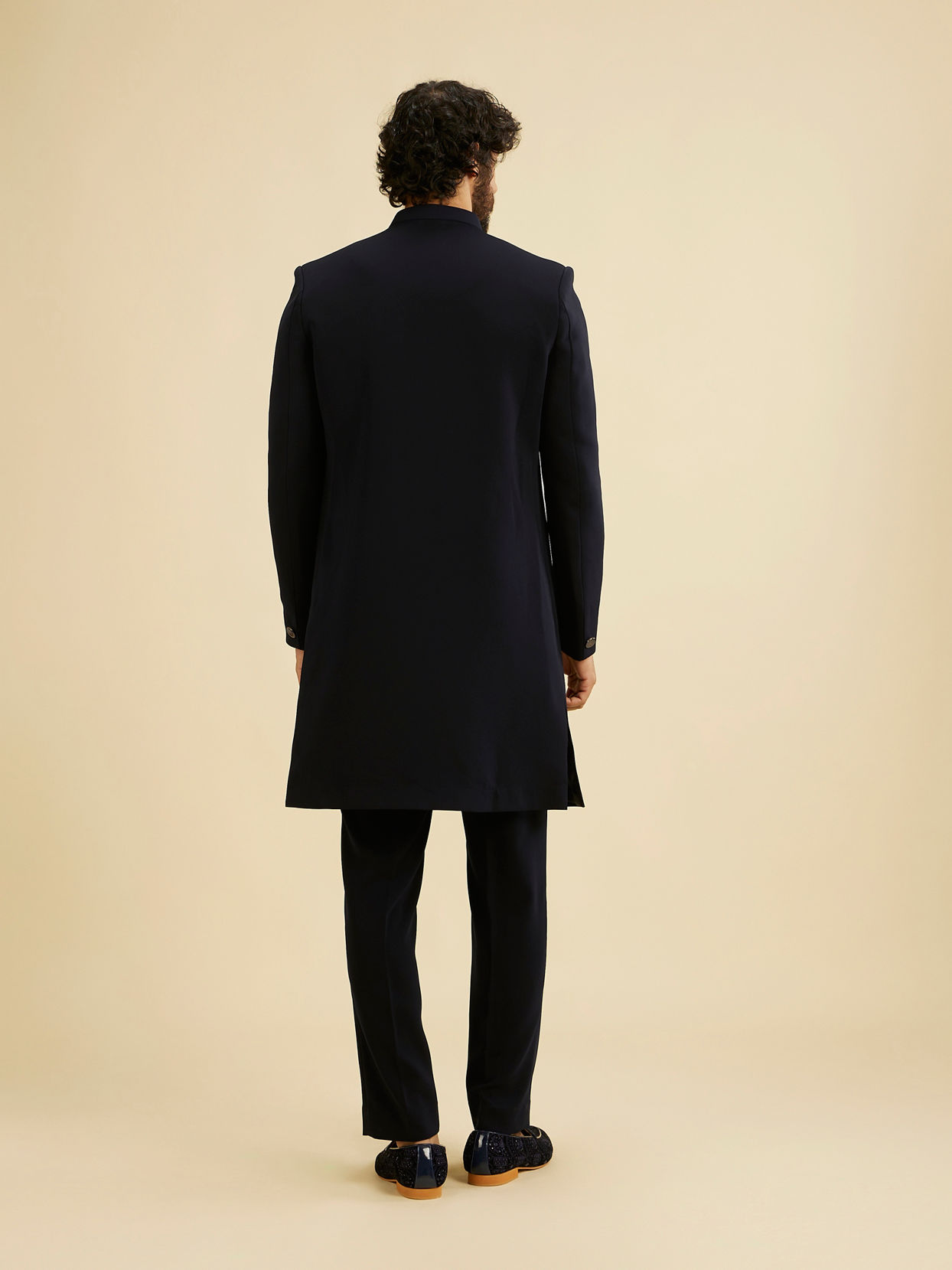 Manyavar Men Royal Azure Ensemble Indo Western