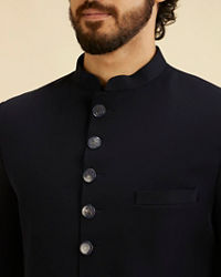 Manyavar Men Royal Azure Ensemble Indo Western