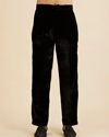Manyavar Men Black Velvet Elegance Indo Western