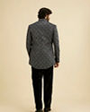 Manyavar Men Black Velvet Elegance Indo Western