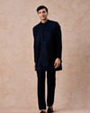 Manyavar Men Dark Blue Delight Indo Western