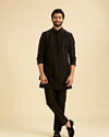 Manyavar Men Black Exquisiteness Indo Western