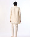 Manyavar Men Classic Cream Elegance Indo Western