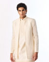 Manyavar Men Classic Cream Elegance Indo Western