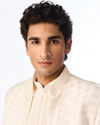 Manyavar Men Classic Cream Elegance Indo Western