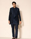 Manyavar Men Blue Majestic Indo Western