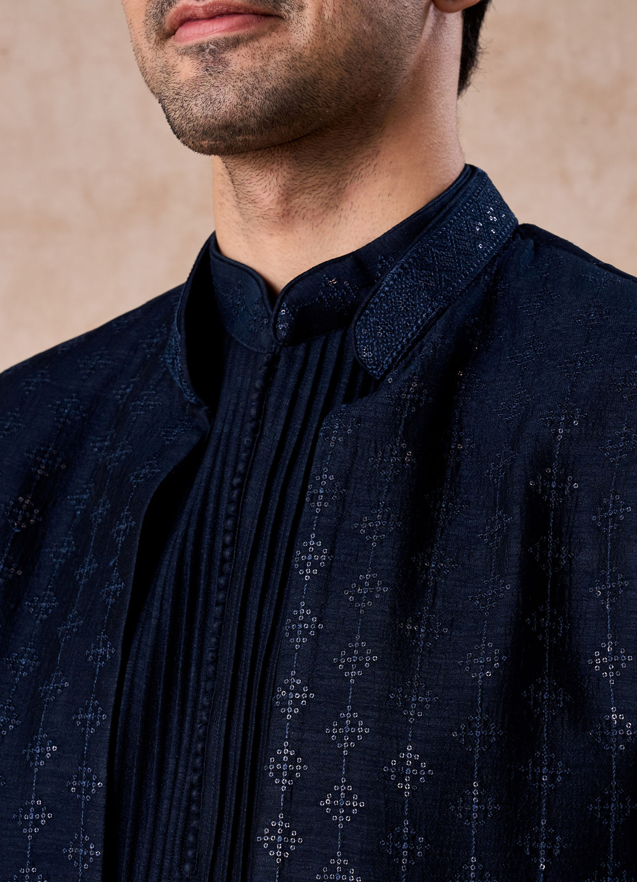 Manyavar Men Blue Majestic Indo Western