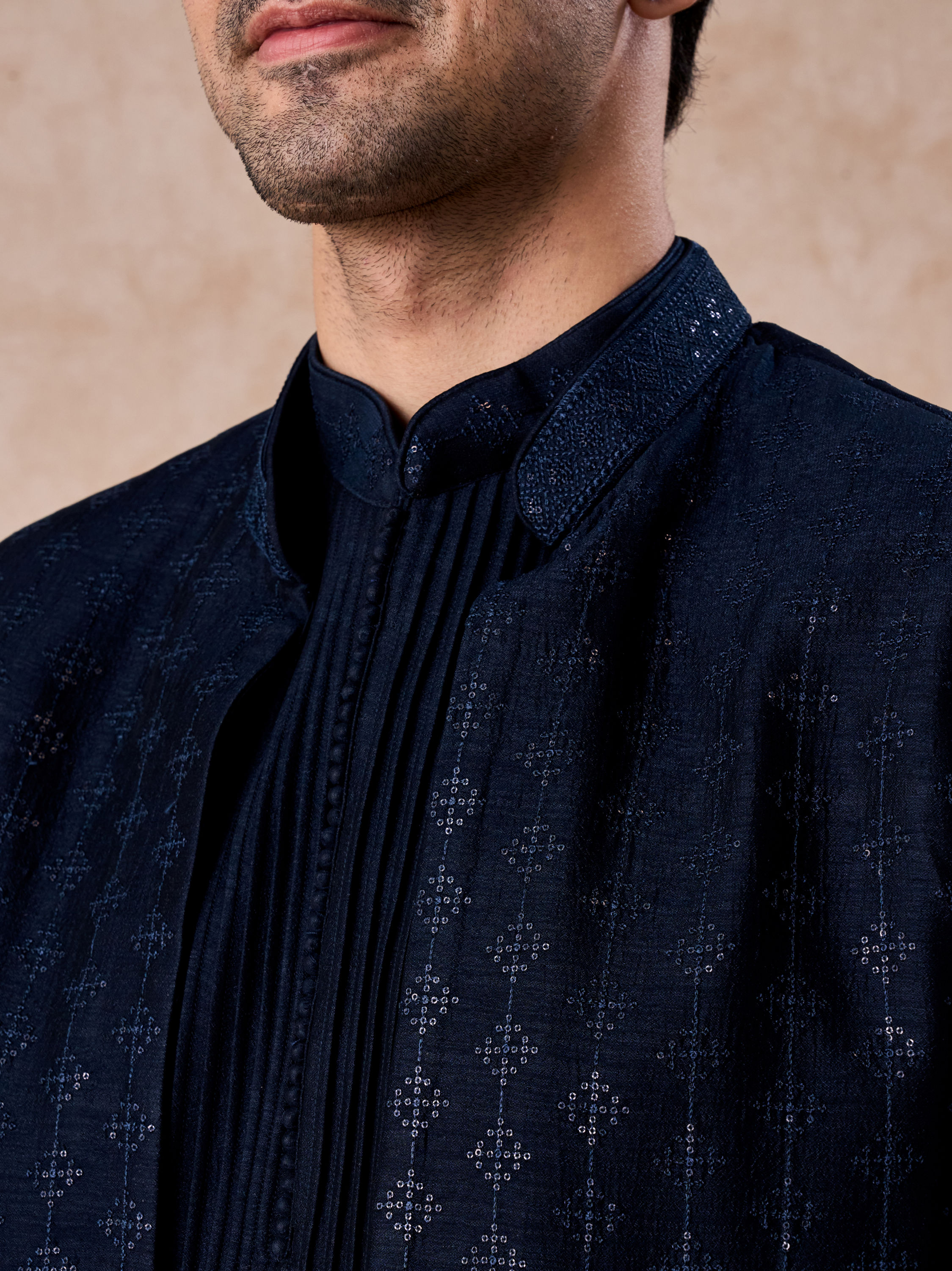 Manyavar Men Blue Majestic Indo Western