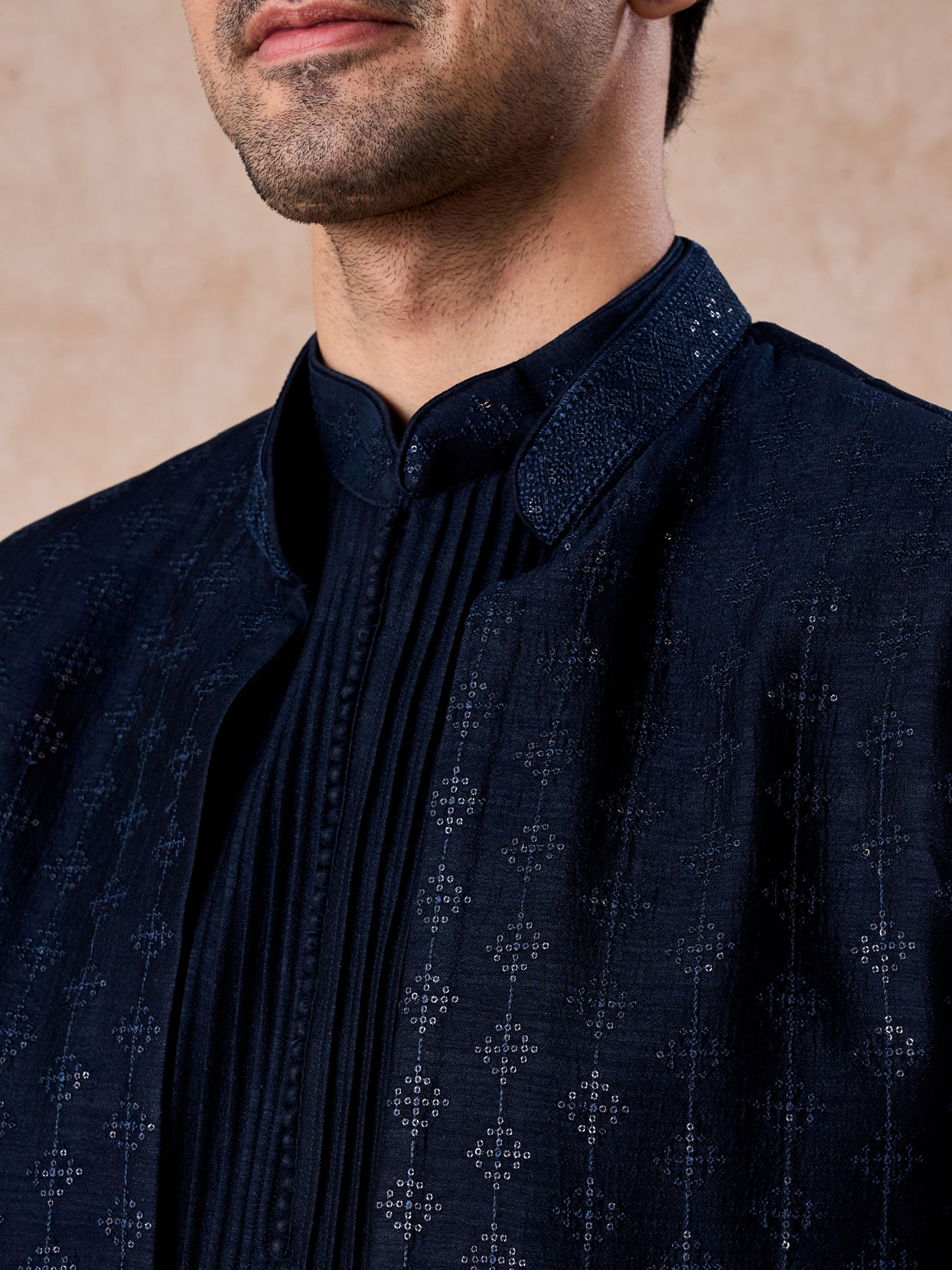 Manyavar Men Blue Majestic Indo Western