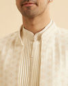 Manyavar Men Classic Cream Elegance Indo Western