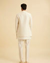 Manyavar Men Classic Cream Elegance Indo Western