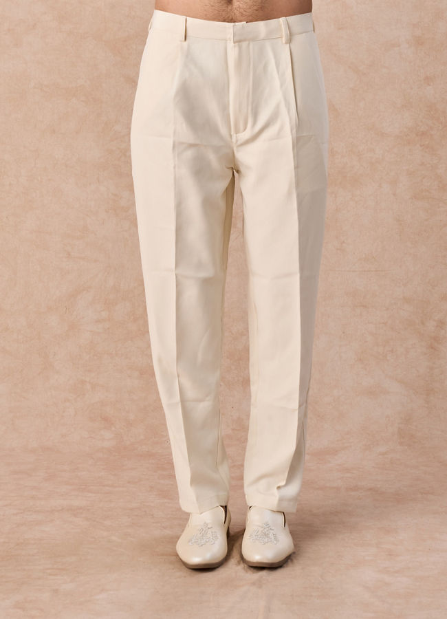 Manyavar Men Beige Royal Elegance Indo Western