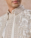 Manyavar Men Charming Cream Indo Western