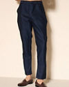 Manyavar Men Dark Blue Designer Indo Western