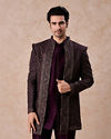 Purple Majesty Georgette Indo Western