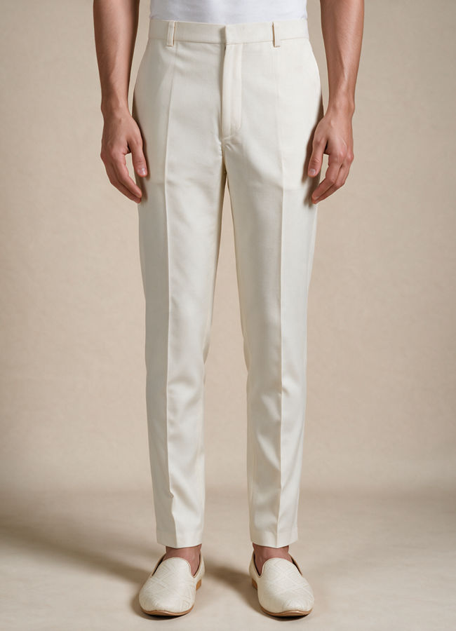 Buy Cream Blended Cotton Indo Western with Embroidery for Men Online ...