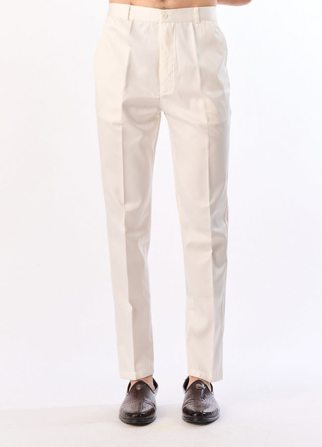 Manyavar Men Elegant Cream Indo Western