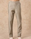 Manyavar Men Beige Blended Viscose Indo Western Jacket with Embroidery