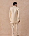Manyavar Men Majestic Cream Indo Western Ensemble