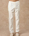 Manyavar Men Cream Art Silk Indo Western Jacket