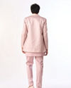 Manyavar Men Dusty Pink Silk Indo Western