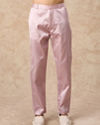 Manyavar Men Dusty Pink Art Silk Indo Western