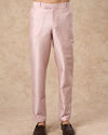 Manyavar Men Beige Net Indo Western