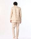 Manyavar Men Gold Tissue Indo Western with Embroidery