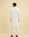 Manyavar Men Elegant Light Cream Jacket
