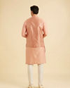 Manyavar Men Peach Elegance Nehru Jacket