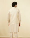 Manyavar Men Elegant Biscuit Shade Jacket