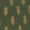 Bottle Green Jacket With Golden Motifs