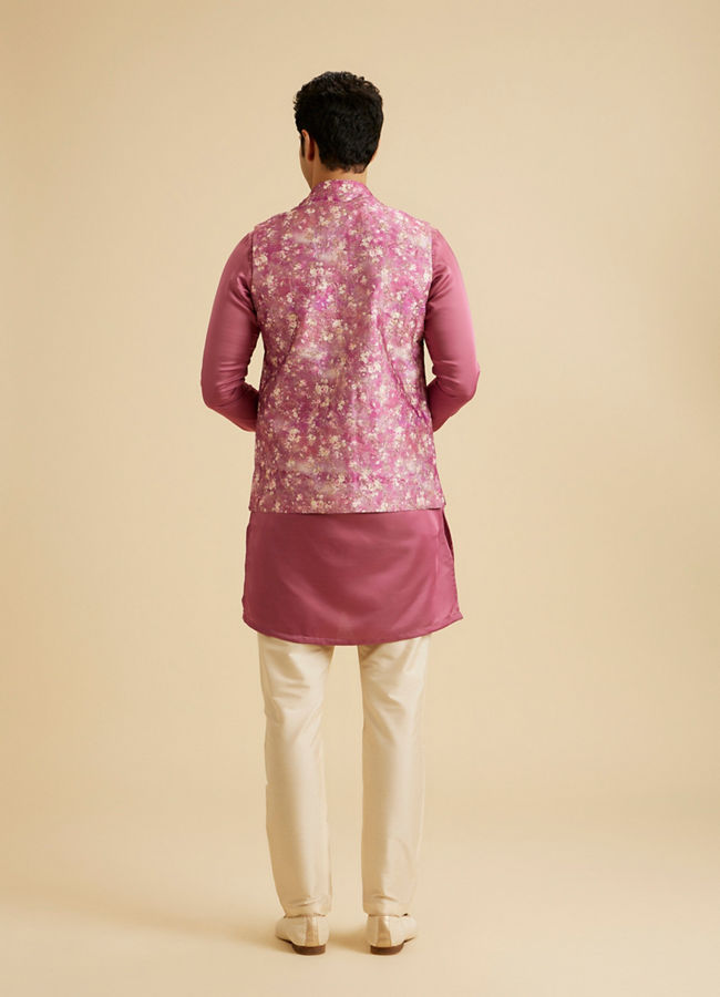 Manyavar Men Regal Purple Nehru Jacket