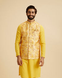 Manyavar Men Mustard Majesty Nehru Jacket