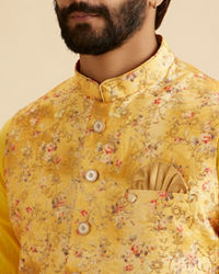 Manyavar Men Mustard Majesty Nehru Jacket