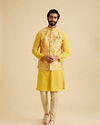 Manyavar Men Mustard Majesty Nehru Jacket