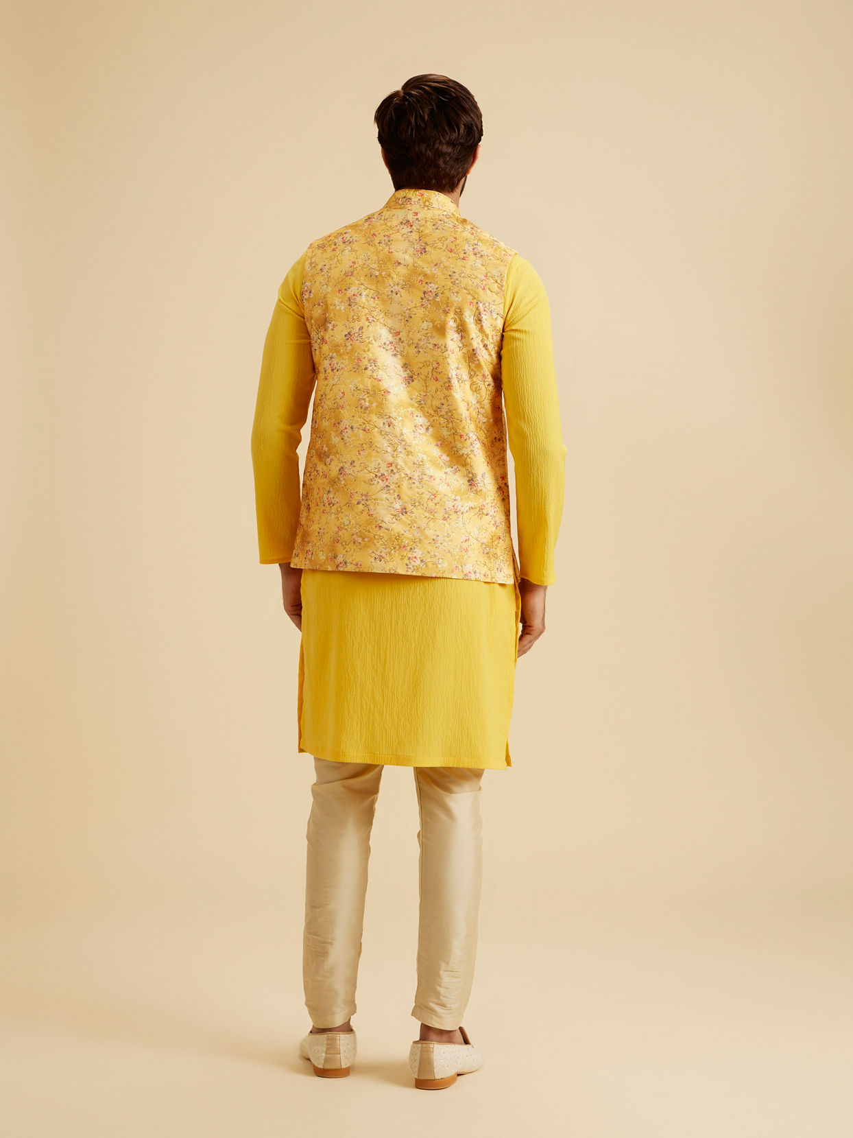 Manyavar Men Mustard Majesty Nehru Jacket