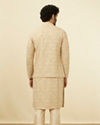 Light Pista Chikankari Jacket image number 3