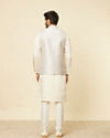 Manyavar Men Lilac Purple Bel Buti Patterned Jacket