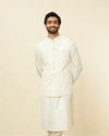 Sea Salt White Courtly Patterned Jacket