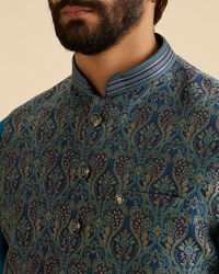 Manyavar Men Sun-Kissed Yellow Kurta