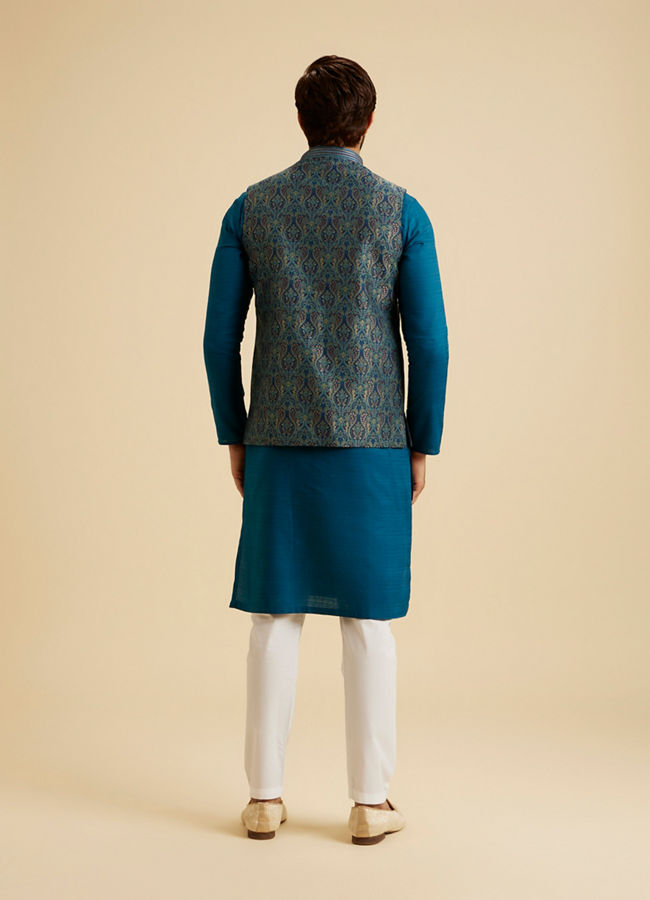 Manyavar Men Sun-Kissed Yellow Kurta