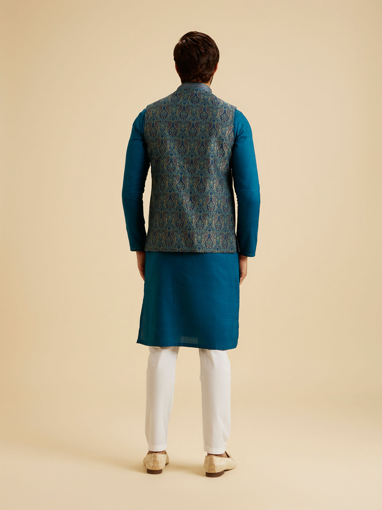 Manyavar Men Sun-Kissed Yellow Kurta
