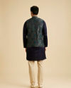 Manyavar Men Dark Blue Elegance Nehru Jacket