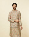Pistachio Green Harlequin Printed Jacket