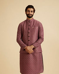 Manyavar Men Rustic Elegance Nehru Jacket